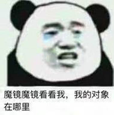 最近火了"搞怪"表情包:魔镜魔镜看看我,我的对象到底在哪里!