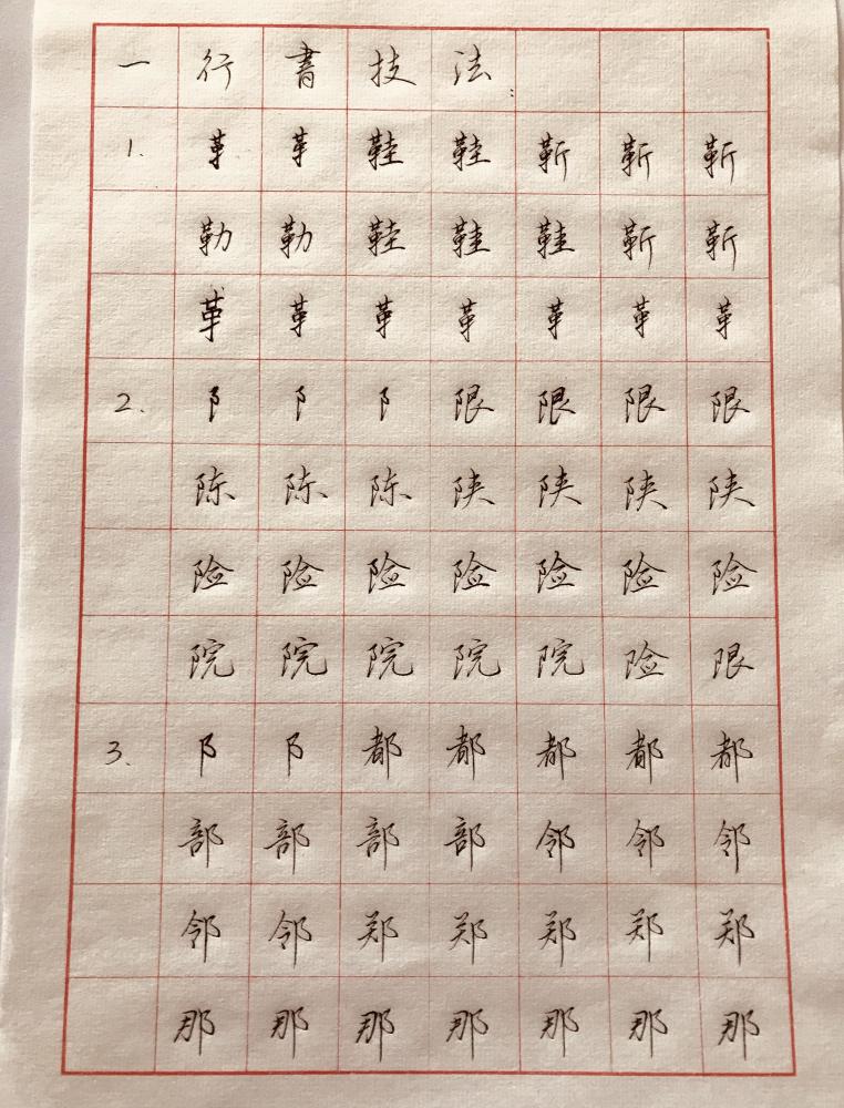 革字旁,左耳旁,右耳旁,虫字旁,食字旁,舟字旁写法分享