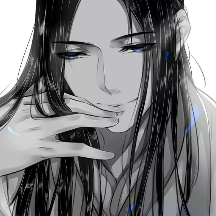 孤傲·古风·男生头像:只身步步海天涯,路无归,霜满颜