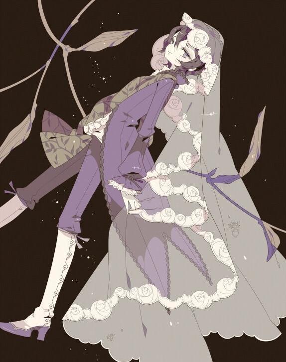 人物绘画,创意十足的卡通人物插画.戴着头纱漫步的女孩.