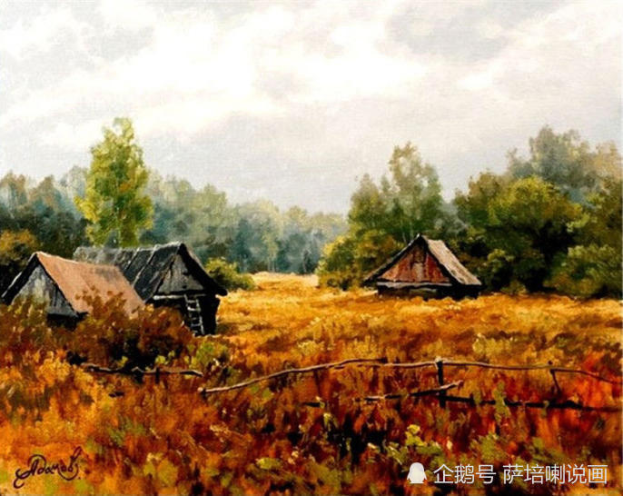俄罗斯画家阿达莫夫风景画作品欣赏
