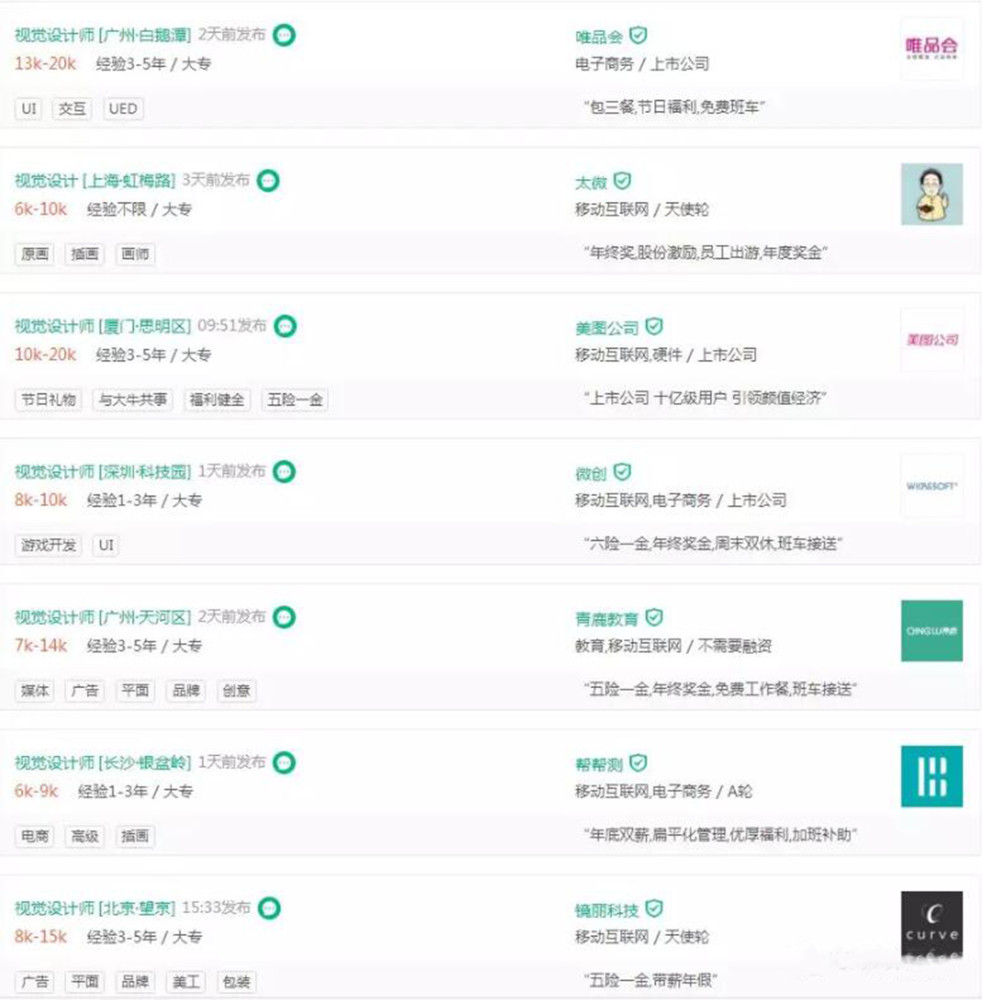 ui设计师上哪个网站找工作最靠谱?