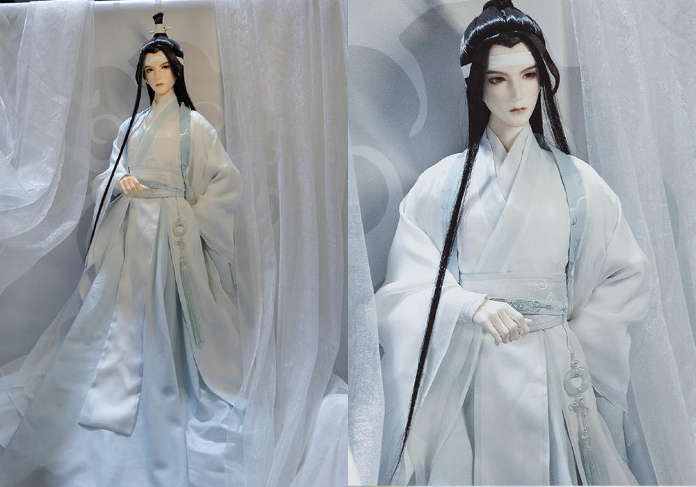 《魔道祖师》蓝忘机bjd实拍图,近看远观都很仙,这是羡