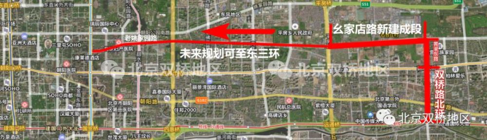 黄渠东路正是未来对接双桥路的北延线