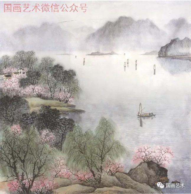 图文教程:春景山水画法