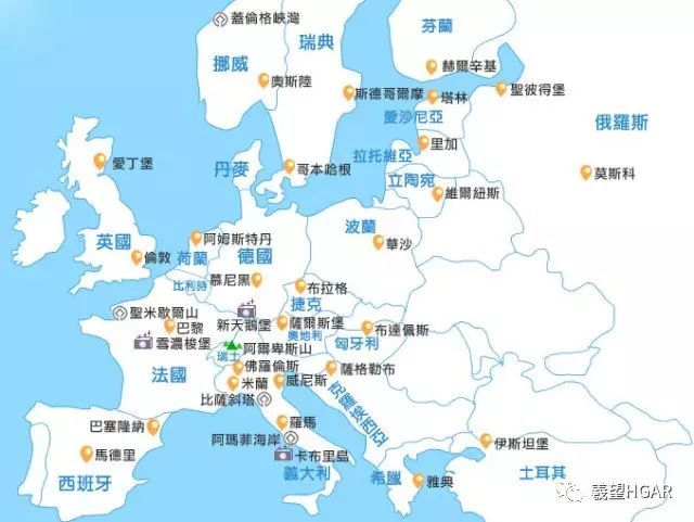 欧洲地图