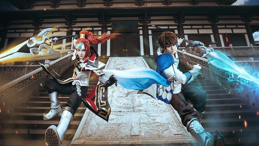《王者荣耀》韩信&赵云cos:自古红蓝出cp,终于真相了