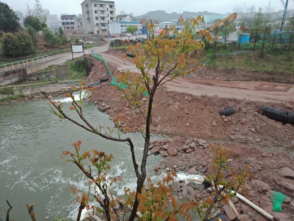 湖北宜昌:修建中的湿地公园颜值初现