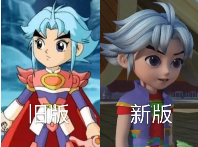 神兵小将:2d版vs新3d版,问雅变得痴呆,只有她变得更女神