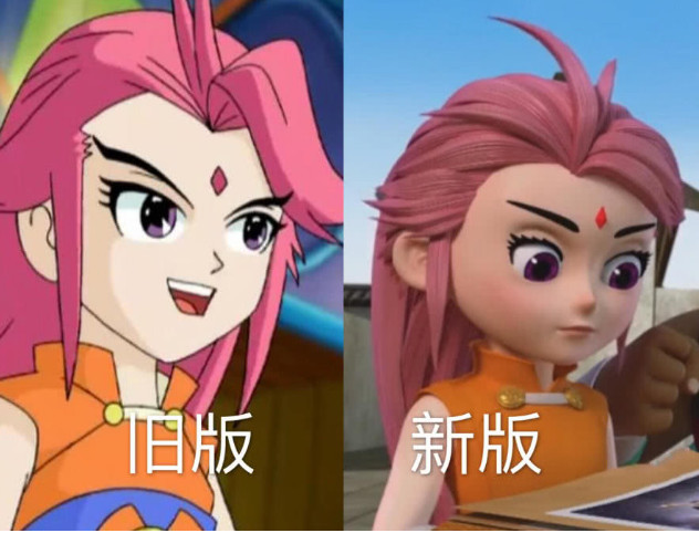 神兵小将:2d版vs新3d版,问雅变得痴呆,只有她变得更女神
