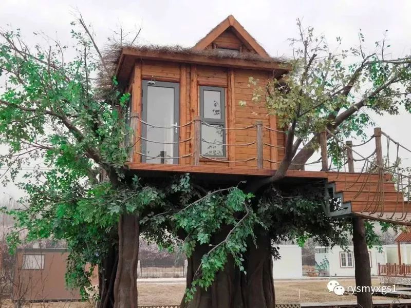雾灵山旅游童话树屋木屋别墅