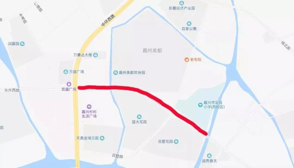 5月份计划 昌盛路(中山西路—桐乡大道)结合公交专用道建设,对道路