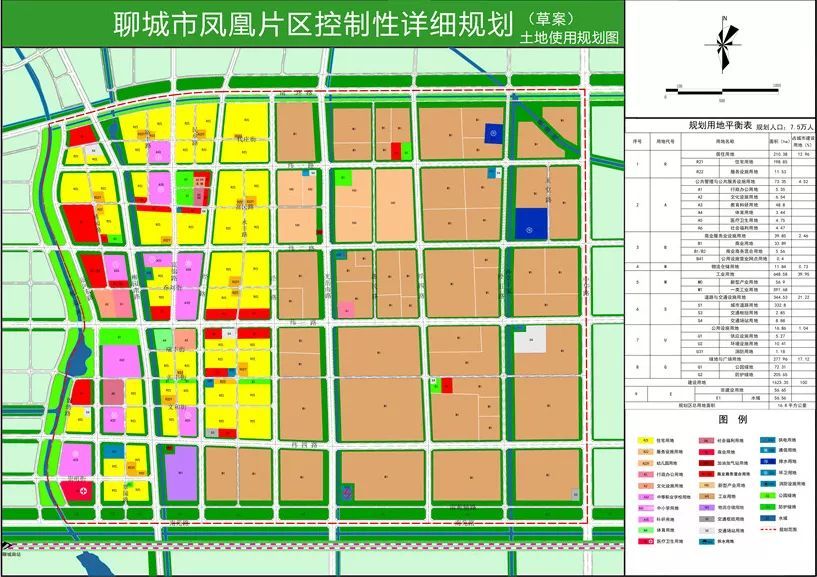 聊城市凤凰片区控制性详细规划批前公告