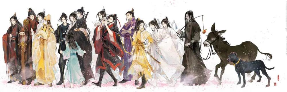 魔道祖师全家福,全部角色你能认出几个?认不全的自行面壁去