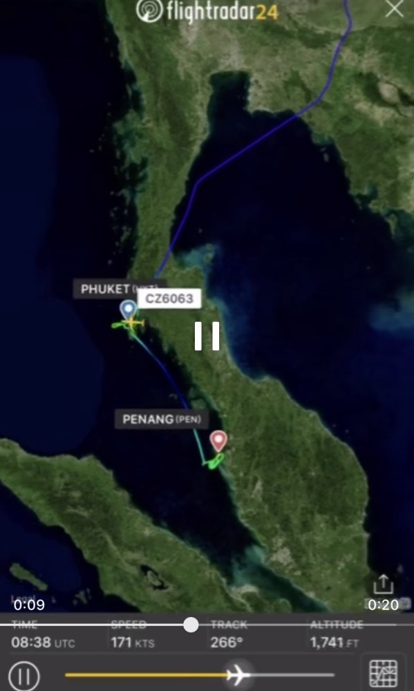 广州飞泰国普吉岛航班降落惊魂 多次复飞后备