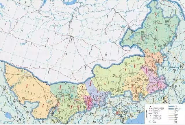 内蒙古12盟市蒙古文地图,赶紧收藏吧!