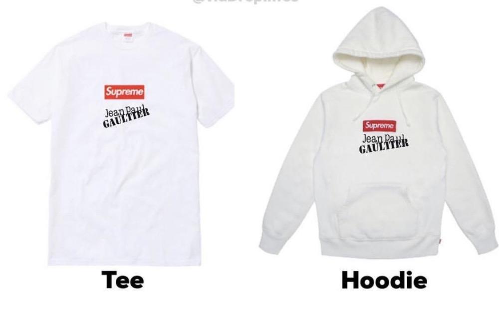 supreme jean paul gaultier box logo