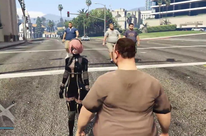 《gta5》当肥宅遇上小姐姐会怎么样,这个动作不敢想啊