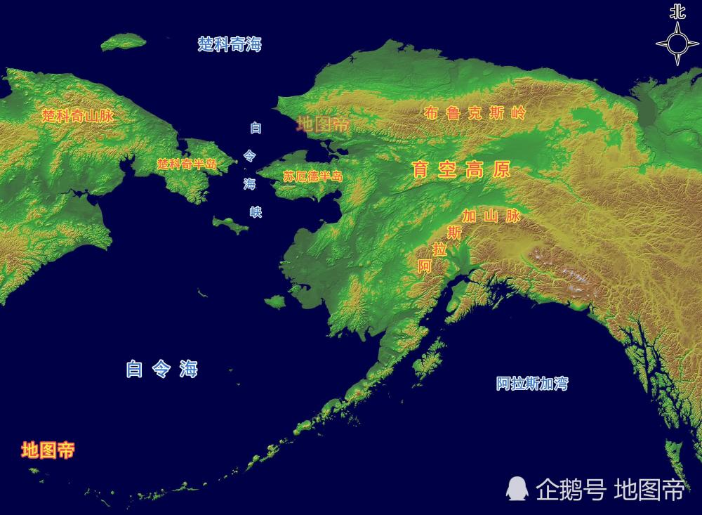 亚洲与北美洲分界线在哪,看地图一目了然
