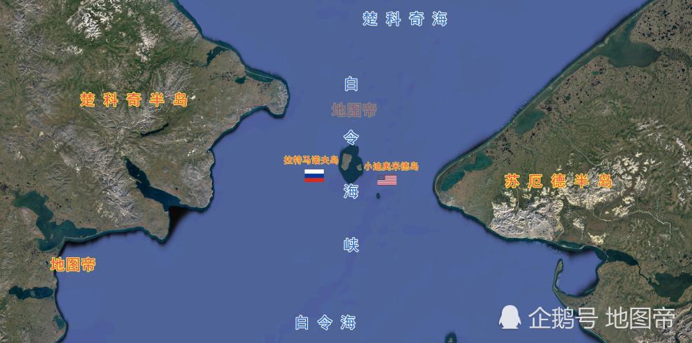 亚洲与北美洲分界线在哪,看地图一目了然
