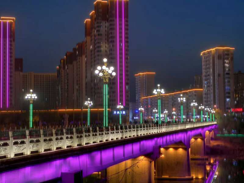 石家庄平山县的夜景真心不错!