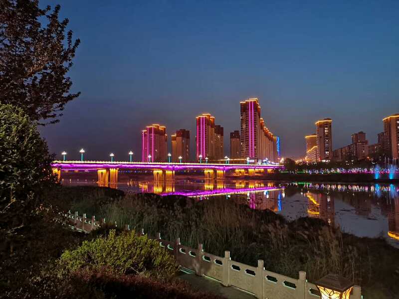 石家庄平山县的夜景真心不错!