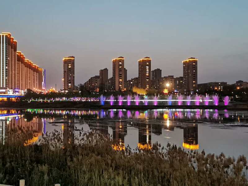石家庄平山县的夜景真心不错!