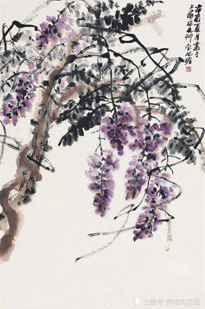 笔墨雄劲,致力创新,近现代画坛名家朱屺瞻写意花卉作品欣赏