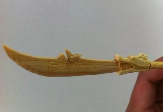 图文直播:牛人教你如何用筷子做一把青龙偃月刀!