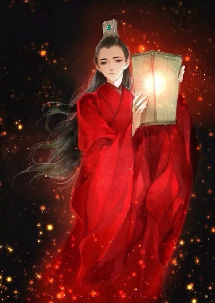 唯美·红衣·古风壁纸:一朝春去红颜老,花落人亡两不知