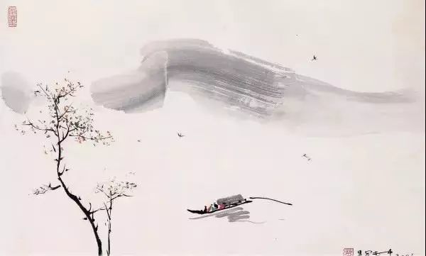 吴冠中的极简山水,妙不可言!
