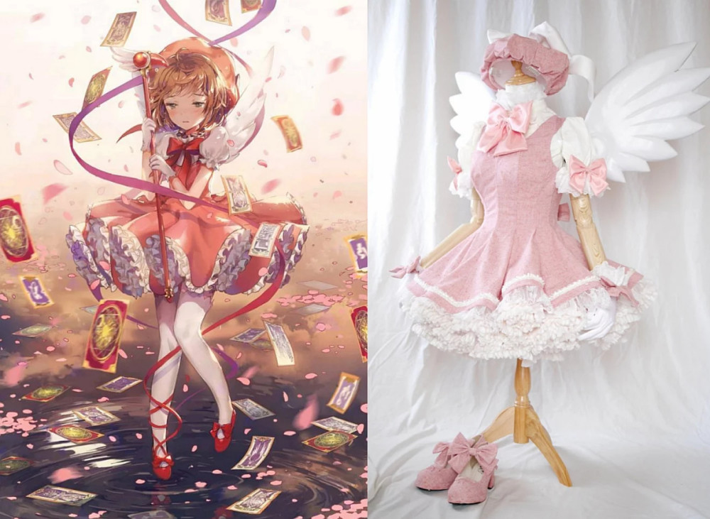 魔卡少女樱:手工制作的小樱战斗服,原来现实版知世是真的存在