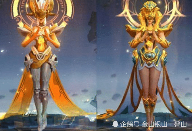 而尼罗河女神这款皮肤好像直接把腿露出来,就算是一款皮肤了.