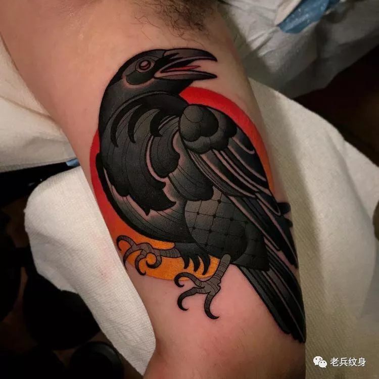 纹身素材——乌鸦