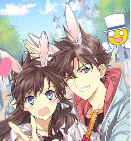 "新兰cp"情侣头像发放送!甜甜的拿去秀恩爱!组2绝美漫画风
