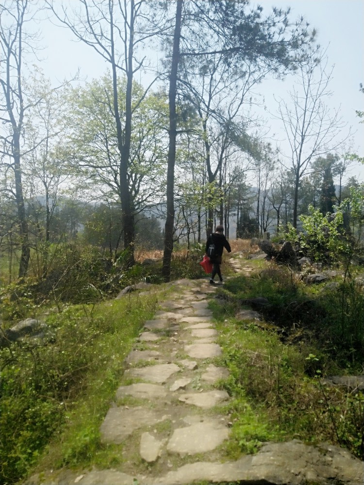 重温新化坐石村石板路,家乡旅游风光好