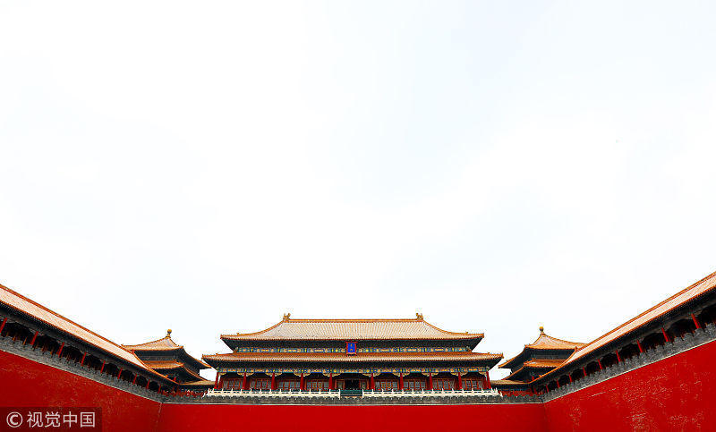 北京:故宫唯美雪景,红墙绿瓦更,特别有历史的沧桑和艳丽