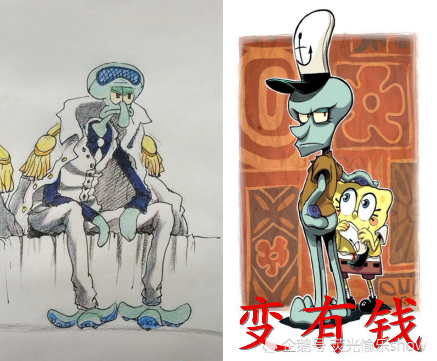 《海绵宝宝》变有钱,派大星穿西装,而章鱼哥"好憋屈"!