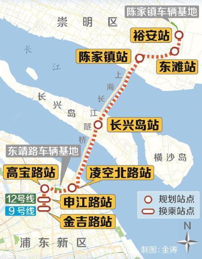 轨交崇明线规划公示计划今年开建将衔接9号线12号线