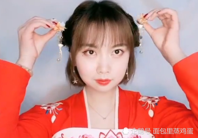 短发不会搭汉服?超简单的汉服发型教程来了,手残党一看就会