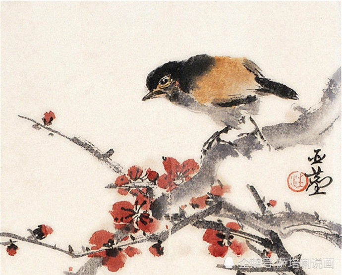 在艺术上主张中西融合,近现代画家汪亚尘花鸟画作品欣赏