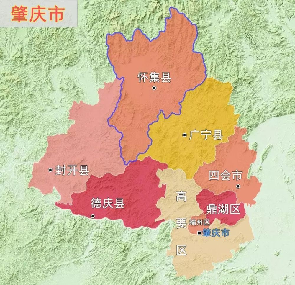 导致了肇庆各县域知名度也各有不同 除端州,鼎湖,高要城区外 四会市