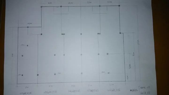 画了一个图纸,便于清晰知道自己要管理的仓库的大小,每个区域的长宽