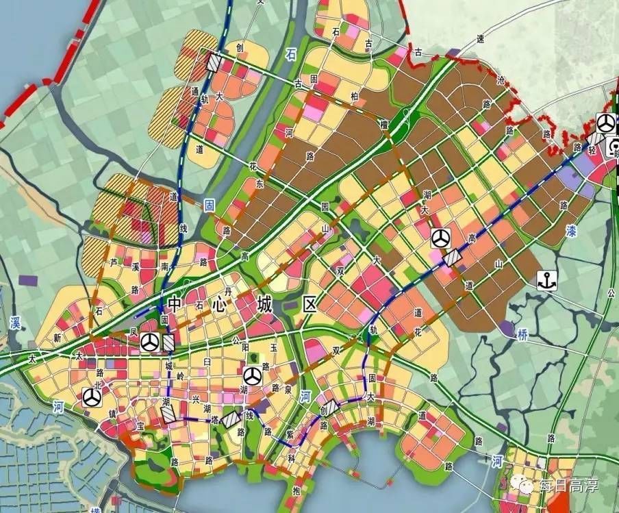 而这一框架在中心城区也已形成雏形, (空间规划布局图) 城北新区:年轻