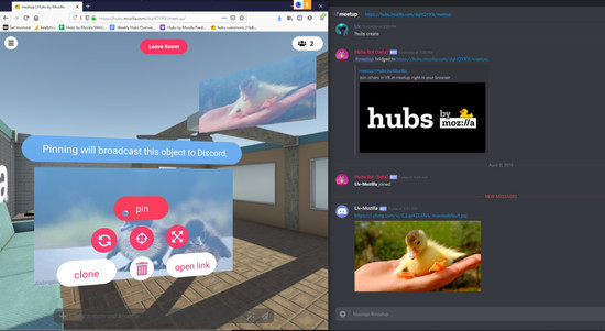 Mozilla基于web的vr平台hubs增加了对discord支持 看点快报