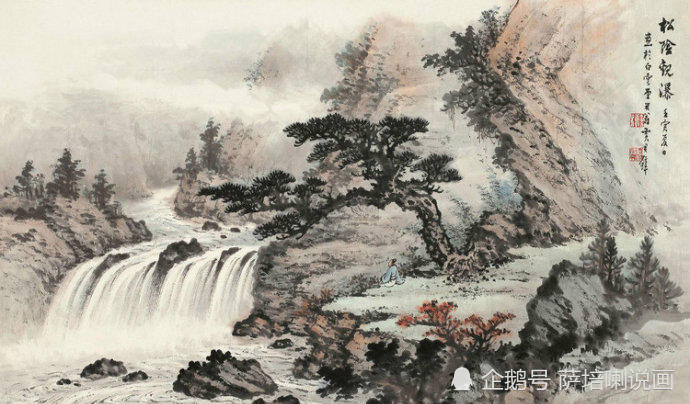 他在台湾被称为"画坛宗师",黄君璧山水画作品欣赏