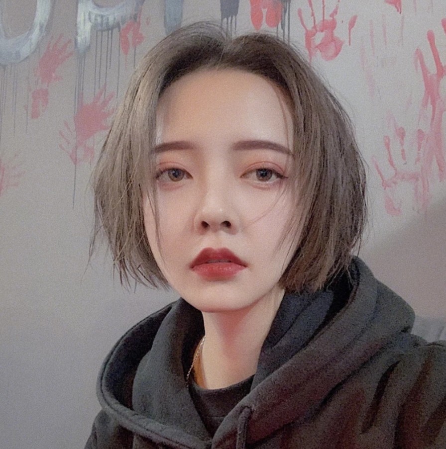 短发,发型,00后,酷女孩,学生党