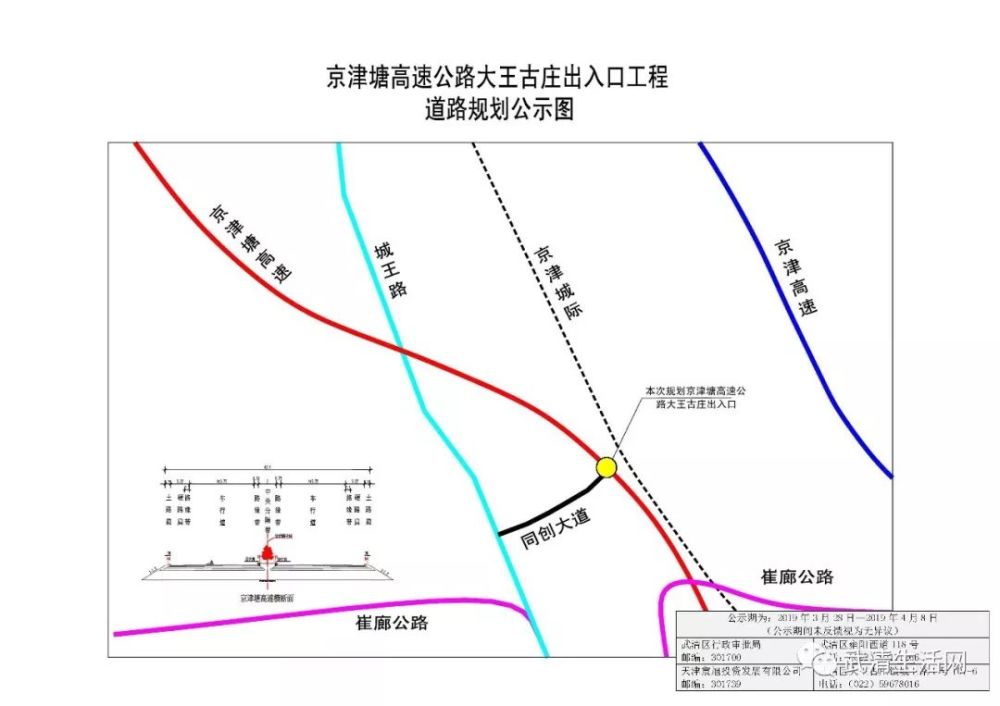 武清区天津宸旭发展有限公司京津塘高速公路大王古庄出入口工程建筑