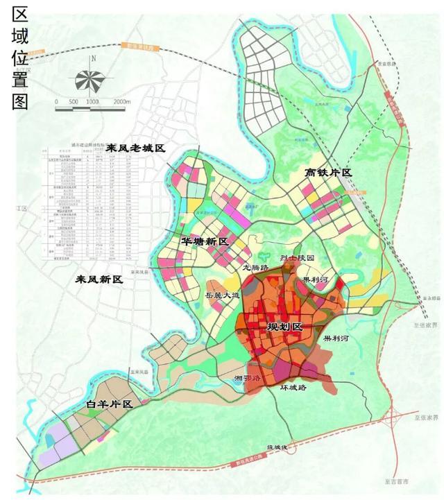 县城总体规划立足大湘西开发,龙凤示范区建设宏观政策背景,以龙凤