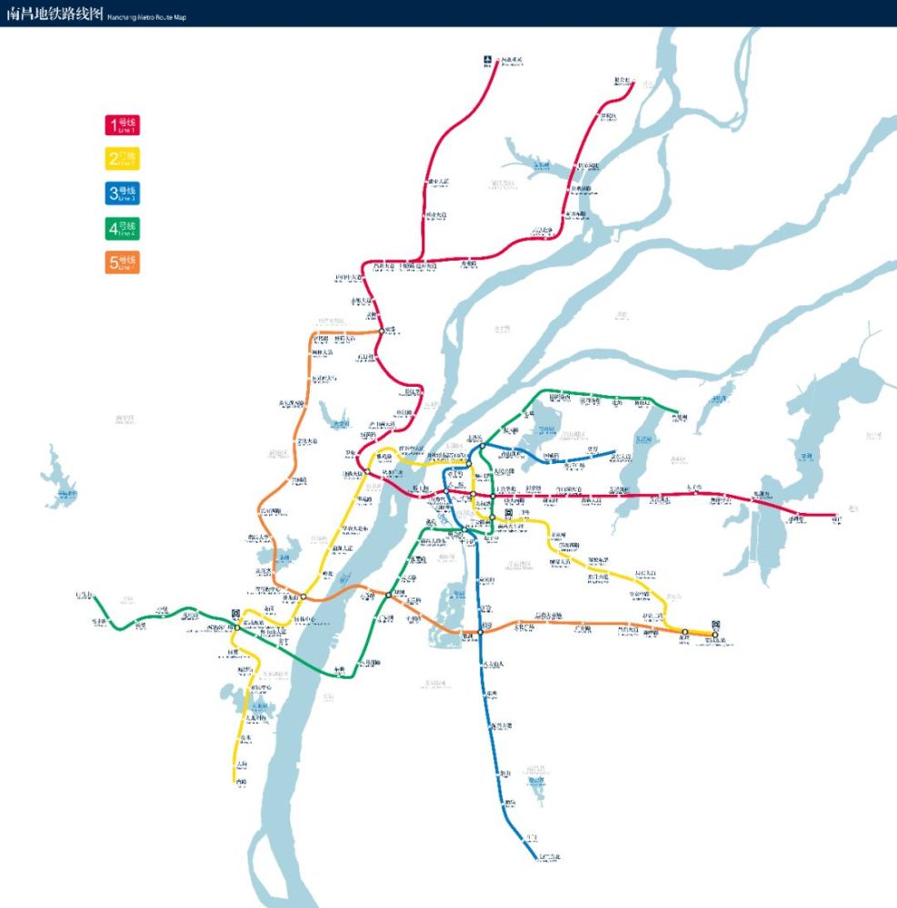 官方再曝地铁5号线最新规划图,4年5版堪称南昌"网红线"